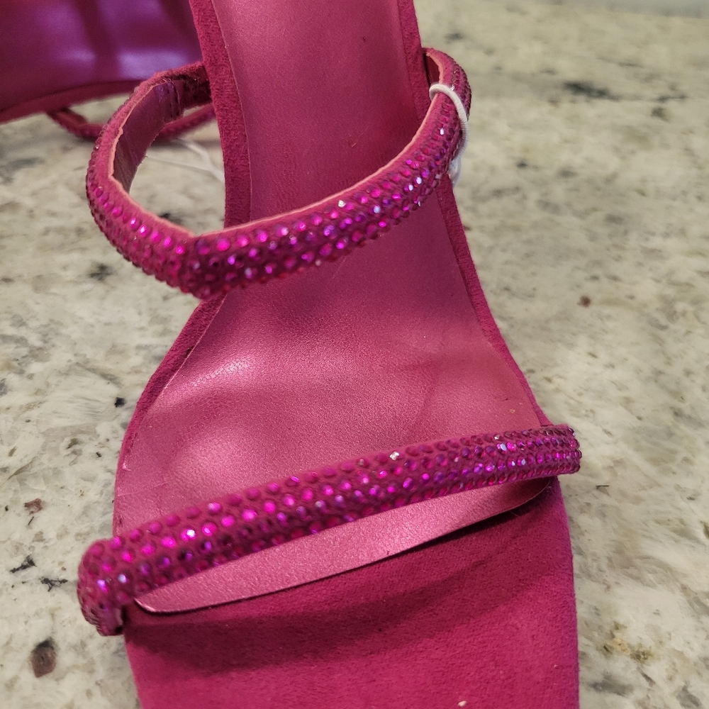 Nine West Pink Braided Heels